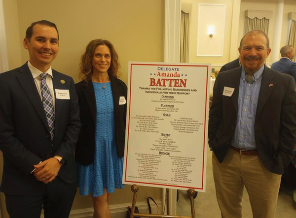 Langley Federal Credit Union’s Lindsey Kelly and Will Sampson joined the League’s JT Blau (Chief Advocacy Officer) and CeJae Vtipilson (Director, Political Affairs and State Advocacy) at a breakfast event for Delegate Amanda Batten (R-96th). 