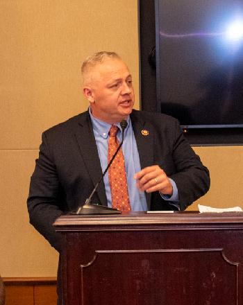 Congressman Denver Riggleman noted the good work of credit unions in meeting the needs of small businesses during his remarks at the Congressional Luncheon